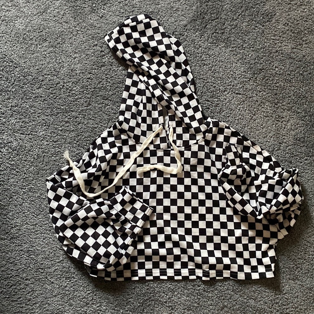 Womens cropped hoodie